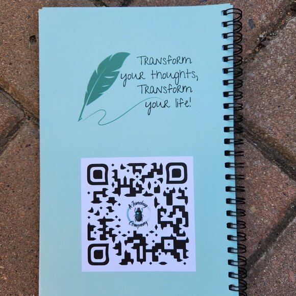 Self-Reflection Journal - 8.5x5.5 Spiral Bound -Calming Colored Guided Workbook - Picture 14 of 17